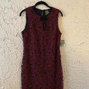 Red and black lace dress (NWT)